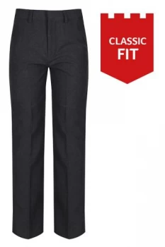 Boys Classic Fit Pants ( Dark Grey)